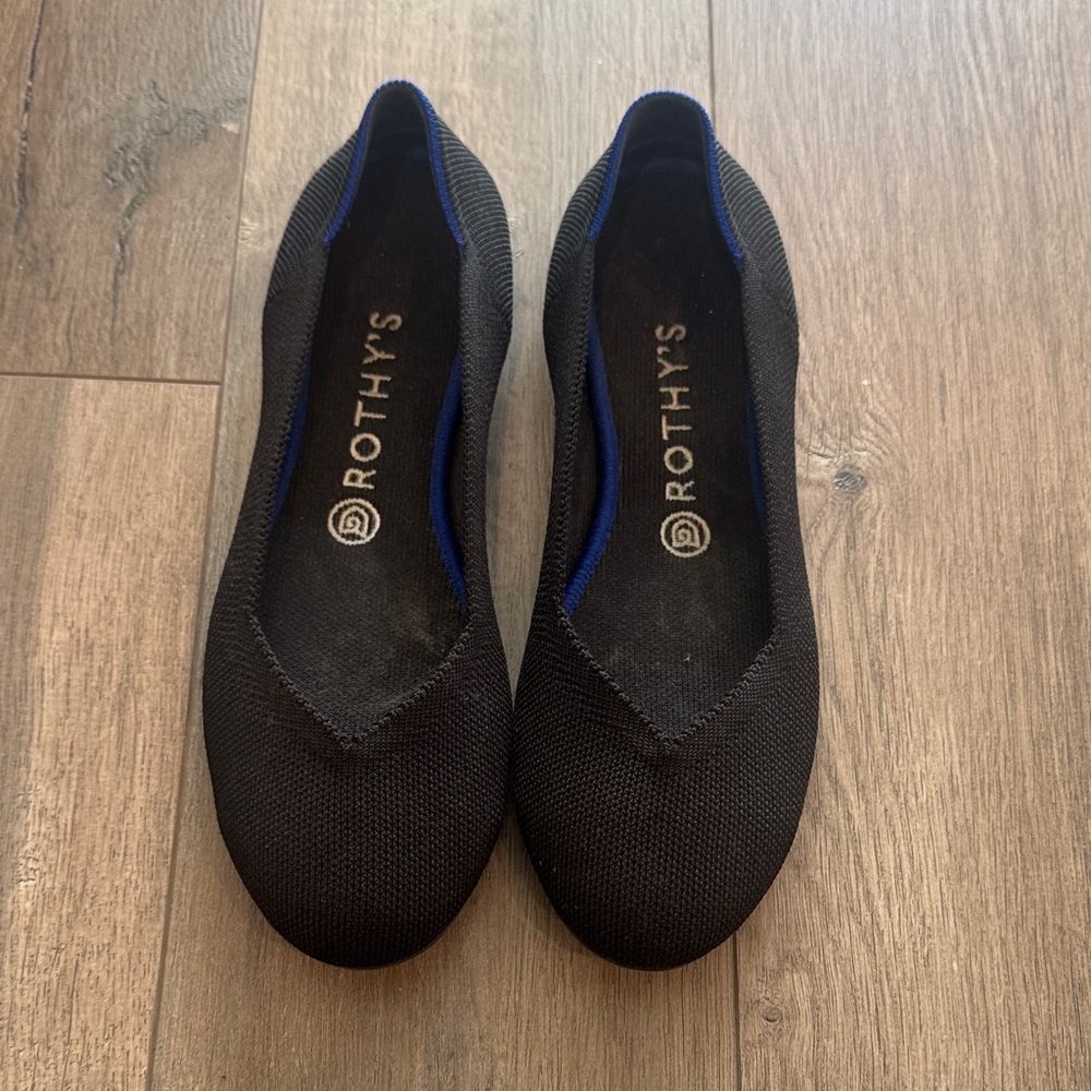 Rothy's Black Ballet Flats